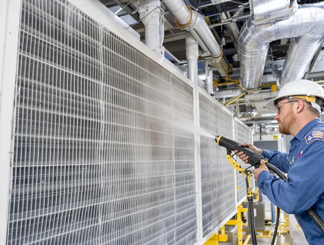 Professional commercial coil cleaning by Hanson Air Duct Cleaning in Hanson