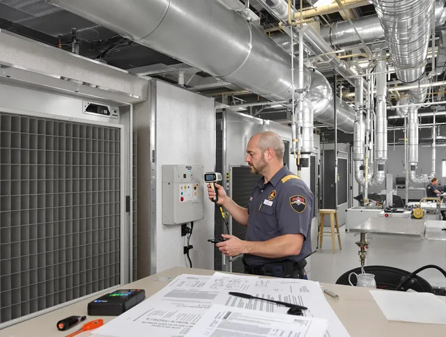 Professional filter system inspection by Hanson Air Duct Cleaning in Hanson