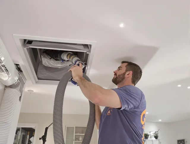 Precision indoor duct cleaning by Hanson Air Duct Cleaning in Hanson